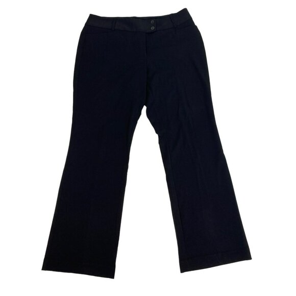 Rafaella Women's Curvy Dress Pants 16 Black Polyester Viscosa Elastane Office - Picture 1 of 7